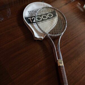 Vintage Wilson T2000 Tennis Racquet With Cover Made In The USA